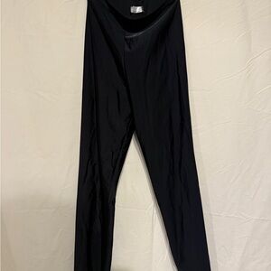 Extremely Legit Shiny Jazzercise American Apparel Jet Black Leggings Worn 1x XL